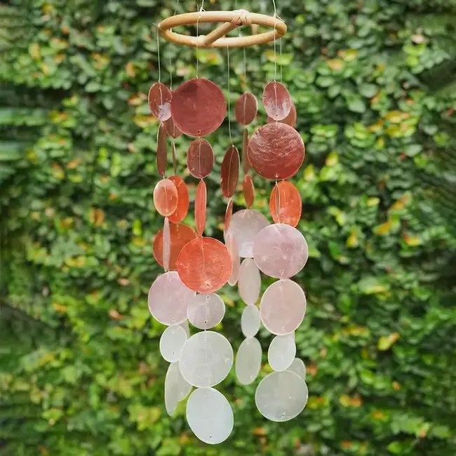 Capiz Chime - Ombre Claret
