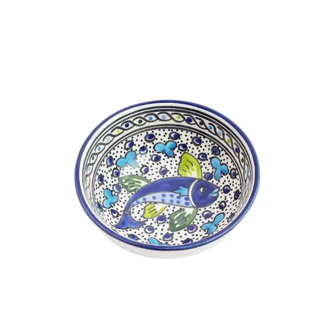 Bowl - Cereal, Ceramic Blue Fish