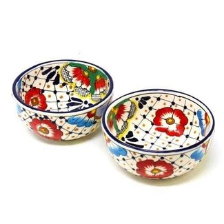 Mexico Bowl - Encantada Half Moon, Dots and Flowers