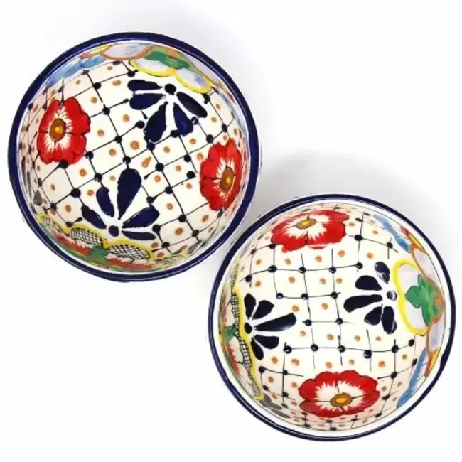Bowl - Encantada Half Moon, Dots and Flowers