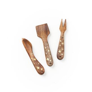 India Cheese Knives - Nakshatra Stars (Set of 3)