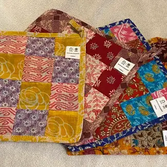 Bangladesh Dishcloth - Recycled Cotton Sari Patchwork