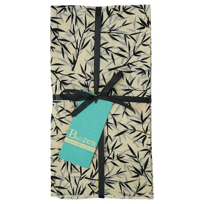 Napkin - Set of 4, Cotton, Bamboo Pattern