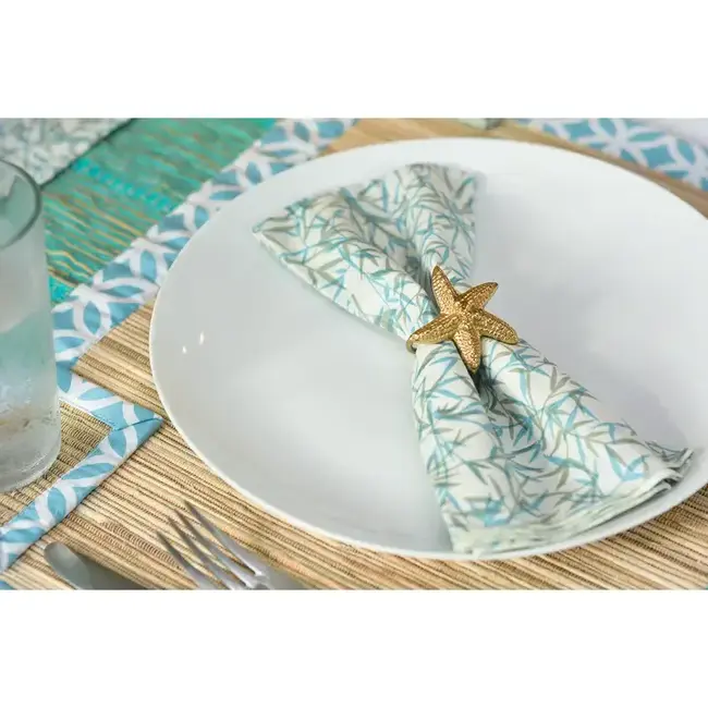 Napkin - Set of 4, Cotton, Bamboo Pattern