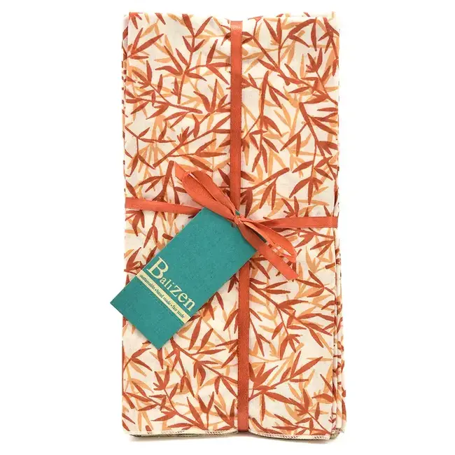 Napkin - Set of 4, Cotton, Bamboo Pattern