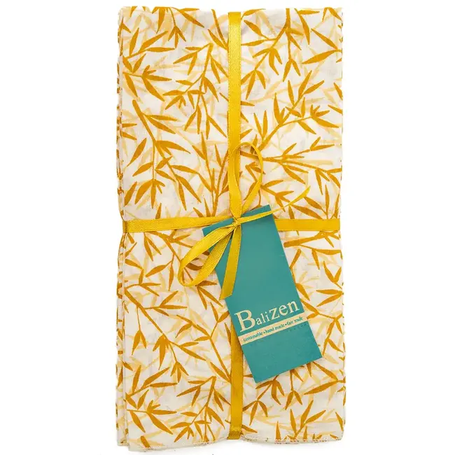 Napkin - Set of 4, Cotton, Bamboo Pattern