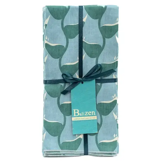 Napkin - Set of 4, Cotton, Heliconia Pattern