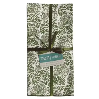 Indonesia Napkin - Cotton Tumbleweed Avocado  (Set of 4)