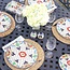 Plate - Dinner Encantada Dots and Flowers