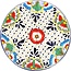 Plate - Dinner Encantada Dots and Flowers