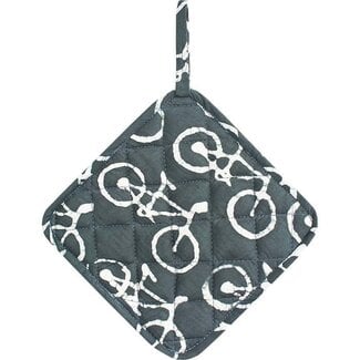 Ghana Pot Holder - Bicycle Dreams Charcoal