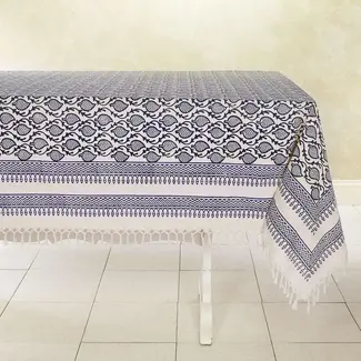 India Tablecloth - Tranquility Blue 60"x90"