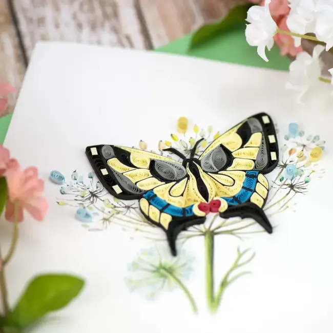 Quilling Card - Swallowtail Butterfly