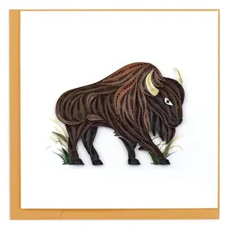 Vietnam Quilling Card - Bison