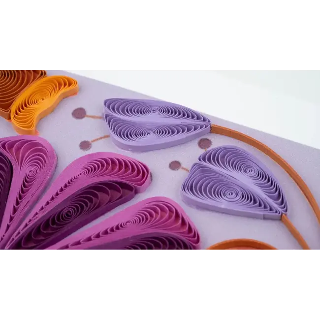 Quilling Card - Bold Floral Thank You