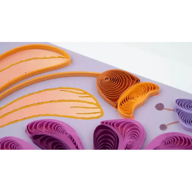 Quilling Card - Bold Floral Thank You