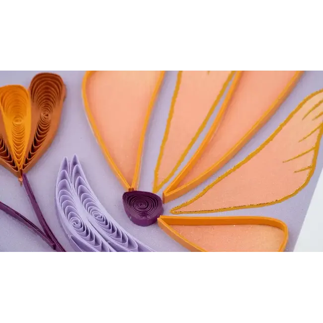 Quilling Card - Bold Floral Thank You
