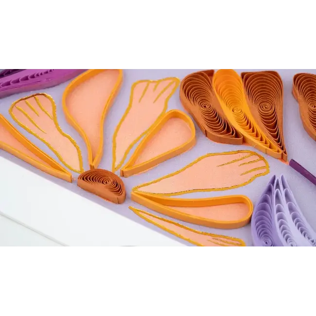 Quilling Card - Bold Floral Thank You