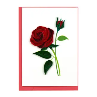Vietnam Quilling Card Mini - Rose
