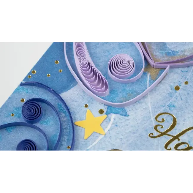 Quilling Card - Birthday Balloons & Stars