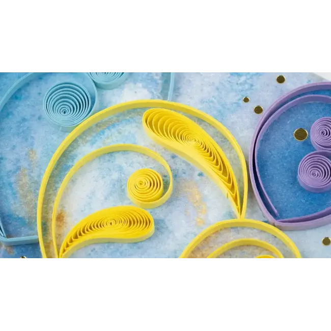 Quilling Card - Birthday Balloons & Stars