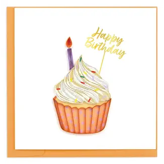 Vietnam Quilling Card - Polka Dot Cupcake