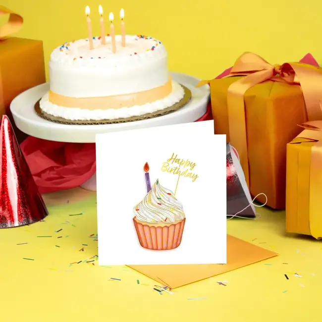 Quilling Card - Polka Dot Cupcake