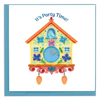 Vietnam Quilling Card - Cuckoo Clock Birthday