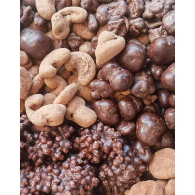Fruit, Cashew & Quinoa Coated in Dark Chocolate