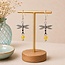 Earrings - Dragonfly Bead