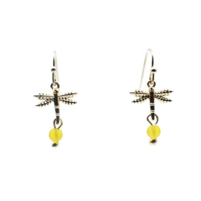 Earrings - Dragonfly Bead