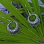 Earrings - Folk Style Circle w/Hanging Beads