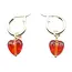 Earrings - Glass Heart