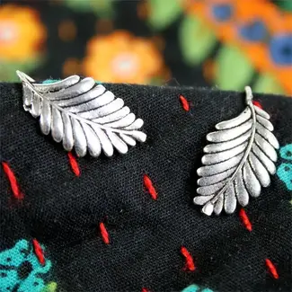 India Earrings - Leaves Ear Climbers