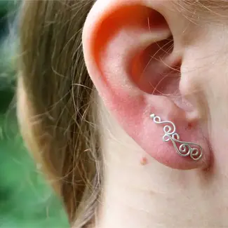 India Earrings - Spiral Climbers
