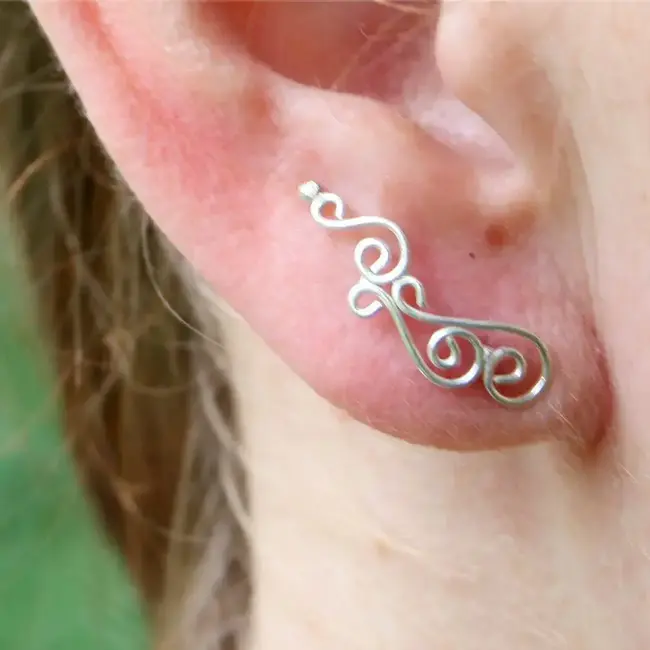 Earrings - Spiral Climbers