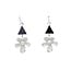 Earrings - Triangle and Flower