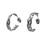 Earrings - Weave Studs Silver Colour
