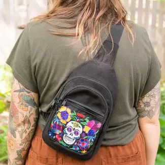 Guatemala Backpack - Sugar Skull Sling