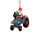 Christian Ulbricht 40 Ulbricht Ornament-Tractor With Santa Claus - 2 1/2 inches high