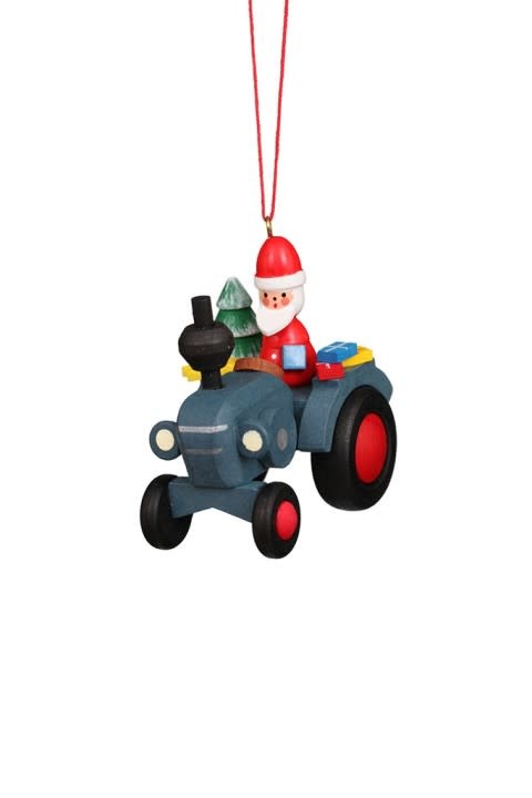 Christian Ulbricht 40 Ulbricht Ornament-Tractor With Santa Claus - 2 1/2 inches high