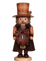 Christian Ulbricht 0 763  Ulbricht Nutcracker- Clockmaker with Key-wound Cuckoo Clock (Natural) 16,30 inches