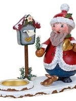 Hubrig 105h1101 Winter Children-Hubrig Smoker-Santa Claus with Tealight