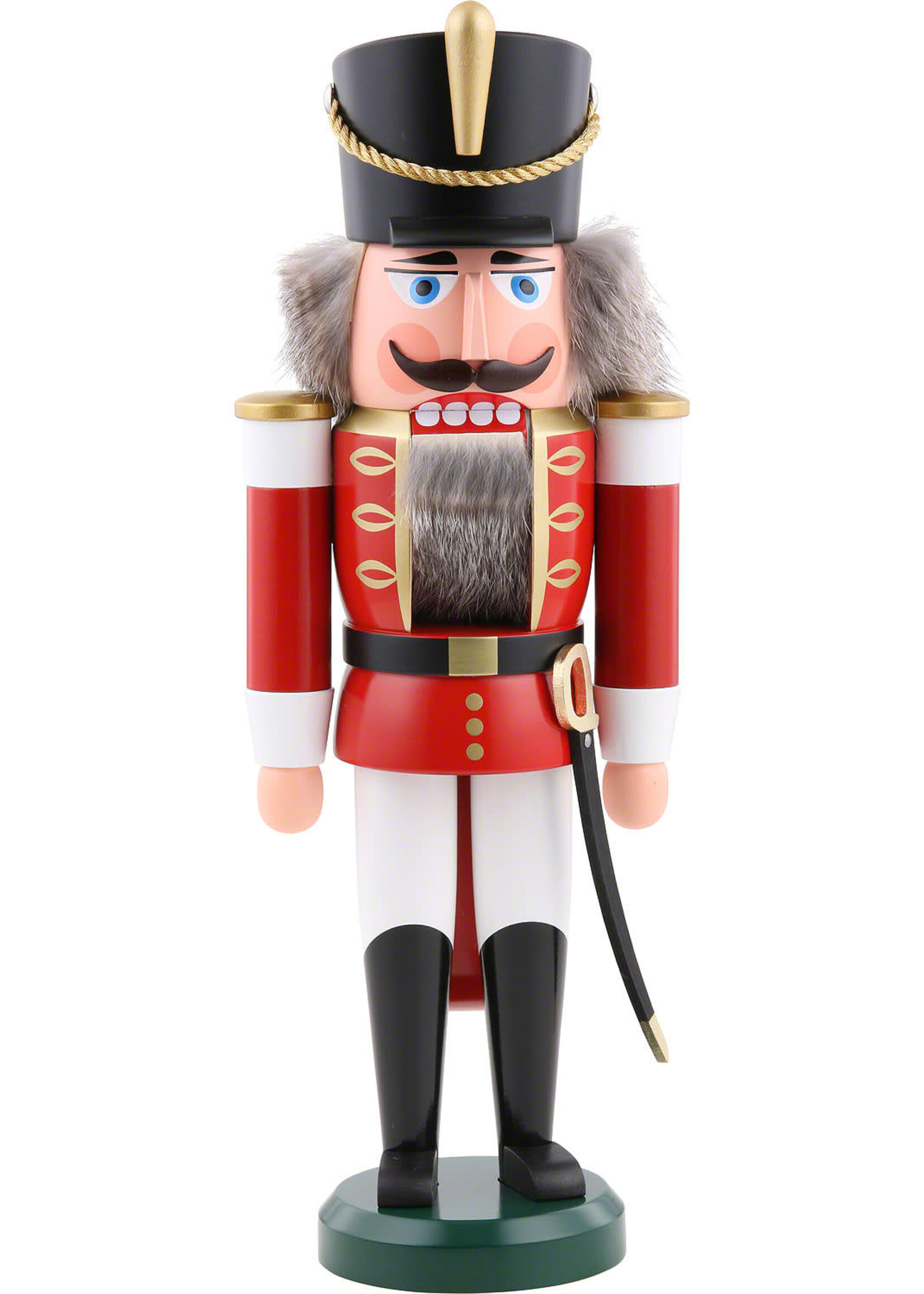 Seiffener Volkskunst eG 11202/1 Nutcracker - Hussar (Red, Large)