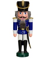 Seiffener Volkskunst eG 11302/2 Nutcracker - Hussar (Blue) - 11 inches