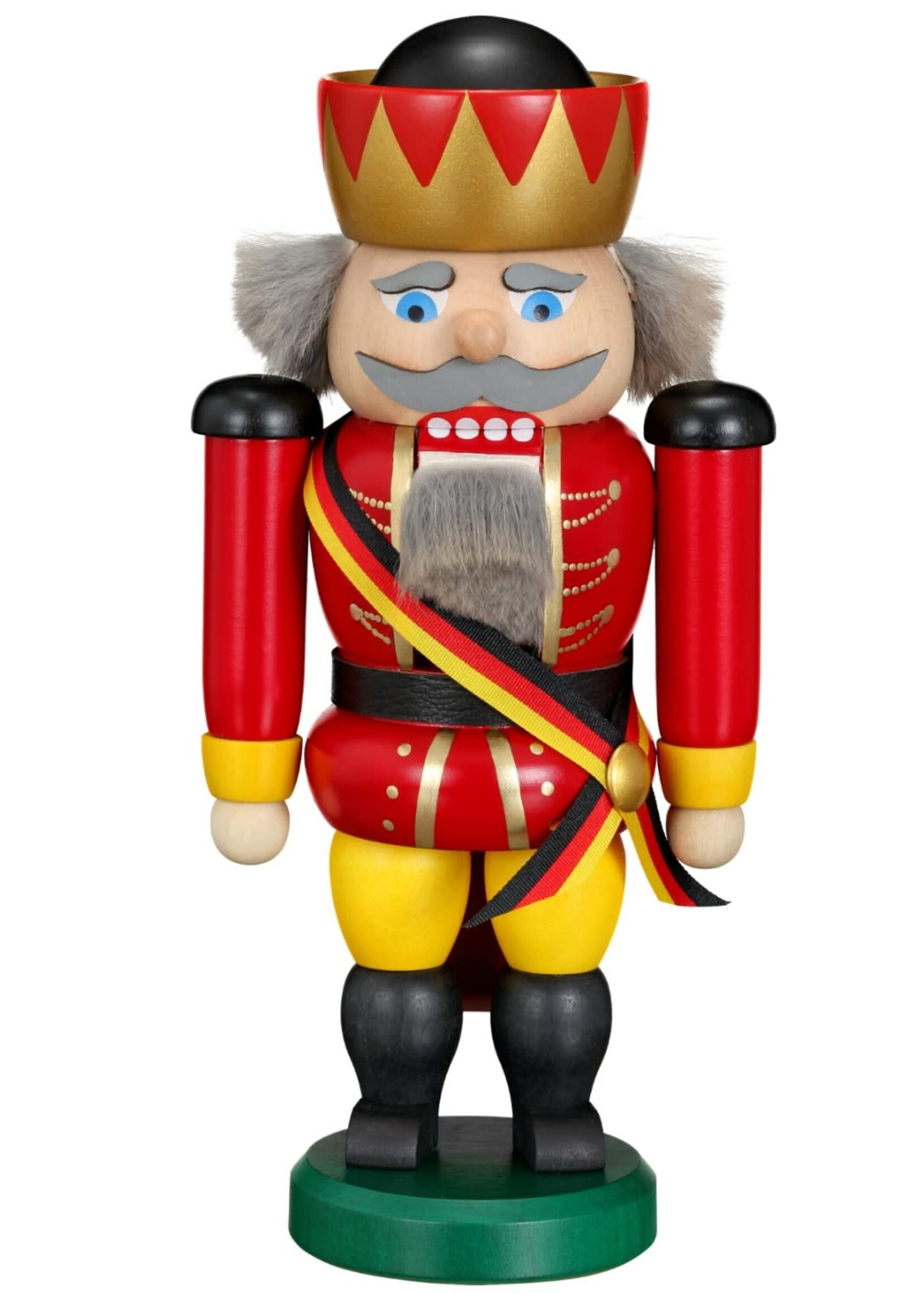 Seiffener Volkskunst eG 11464 Nutcracker- German Red, Gold  5 inches