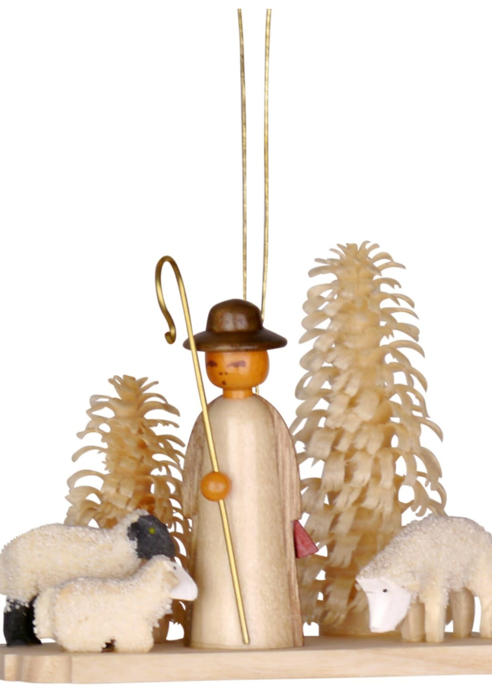 199-470N - Shepherd with Sheep Ornament