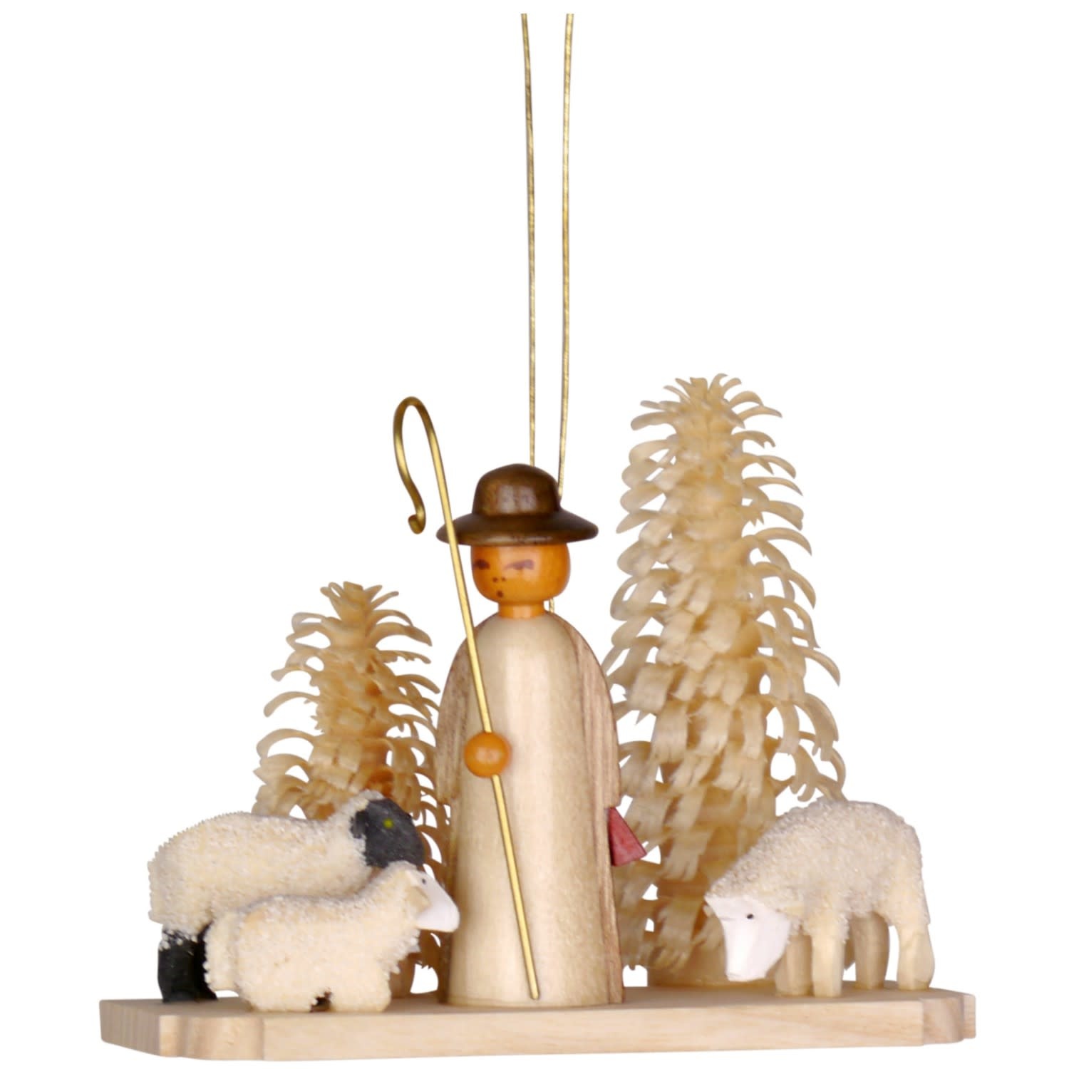 199-470N - Shepherd with Sheep Ornament