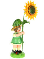 Hubrig 307h0052 Flower Children-Girl with Sunflower  4.3 inches