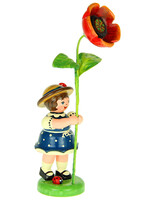 Hubrig 307h0051 Flower Children-Girl with Poppy